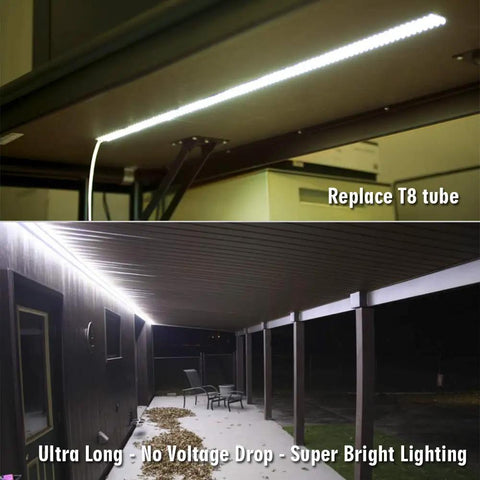Quad Row 24V LED Strip Lights 3528 SMD High CRI 95 Crazy Bright Flexible Tape Lighting for Photography installed indoors