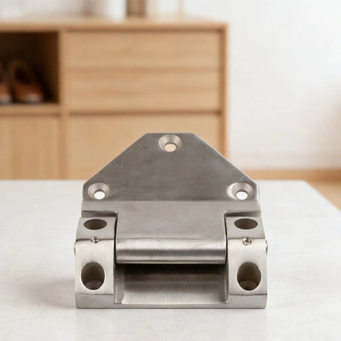 Heavy Duty Stainless Steel Hinge Built Different For Industrial And Commercial Doors With Five Hundred Kilogram Load Rating showing front view