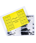 Pro Grade Rubber O Rings And Seal Washers Set For Watch Repair 500 Piece Waterproof Gasket Kit in open plastic case