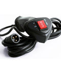 3 Pin Male Plug Electric Winch Remote Controller With 11.48 Foot Connector Cable Easy Install Plug And Play For Atv Utv Off Road Vehicle Black Housing Durable Plastic Build Reliable Performance