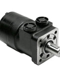 Heavy Duty Hydraulic Motor For Trw After Sales Gear Slips Right In, black hydraulic unit with silver shaft for steering gear.
