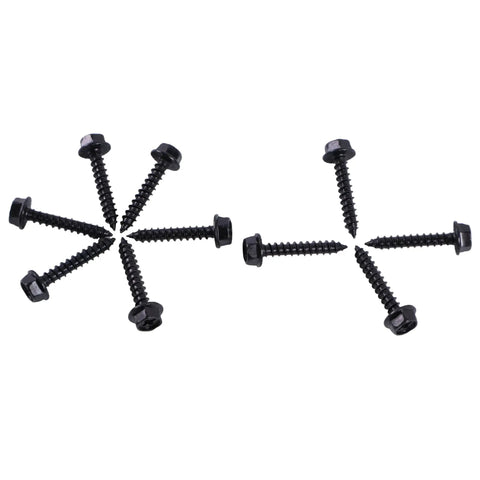 Heavy Duty Clutch Cover Screw Bolts Set Of Ten Fits Polaris RZR And Ranger 570 900 1000 2013 Through 2020 Replaces Oem 7519330, black steel screws.