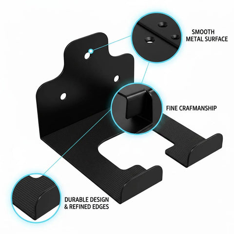 Wall Mount For String Trimmers And Weed Eaters Vertical Garage And Shed Tool Holder with smooth metal surface