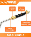 Air Acetylene Torch Kit With Tool Bag Turbo Torch Workhorse High Heat Brazing Tool Quick Disconnect System CGA 200 CGA 520 Adapters