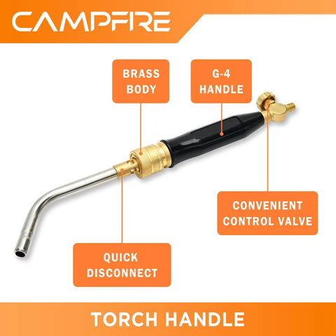 Air Acetylene Torch Kit With Tool Bag Turbo Torch Workhorse High Heat Brazing Tool Quick Disconnect System CGA 200 CGA 520 Adapters