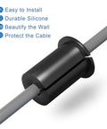 Slick Starlink Cable Routing Kit And Wall Grommet For One Inch Holes showing a black silicone grommet with cable fitting.