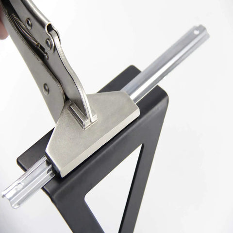 10 Inch Locking Sheet Metal Clamp With Adjustable Tension Heavy Duty Pro Grade Grip Tool gripping metal strip