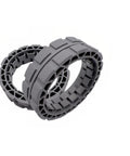 ZeAda wheel tire pair for ECOVACS DEEBOT robot vacuum; grey rubber tires