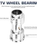 Rear Axle Bearing Carrier For TRX 250R 400EX 400X FourTrax Left Or Right Side Fits 1986 To 2014 ATV Models Replace 42500-HN1-A40 machined silver aluminum alloy bearing carrier with grease zerk