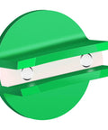 Magnetic Pinch Weld Jack Pad With Aluminum Slotted Design For Floor Jacks, Weld Frame Rail Adapter, green color
