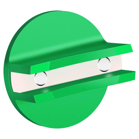 Magnetic Pinch Weld Jack Pad With Aluminum Slotted Design For Floor Jacks, Weld Frame Rail Adapter, green color