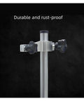 Close-up of High Precision Granite Height Gauge With Marble Base Measuring Stand and Dial Indicator. Durable and rust-proof clamps.