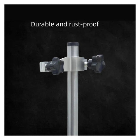Close-up of High Precision Granite Height Gauge With Marble Base Measuring Stand and Dial Indicator. Durable and rust-proof clamps.