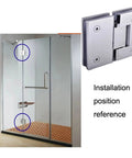 Soft Close Cabinet Door Hinge Set For 8 To 12mm Doors Built Tough Stainless Steel Hinges With Silent Hydraulic Buffer 180 Degree Swivel Great For Glass Shower Stalls Cabinets And Wood Or Aluminum Doors in glass shower installation
