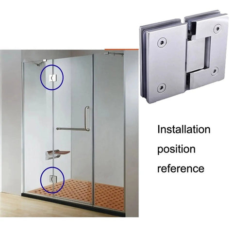 Soft Close Cabinet Door Hinge Set For 8 To 12mm Doors Built Tough Stainless Steel Hinges With Silent Hydraulic Buffer 180 Degree Swivel Great For Glass Shower Stalls Cabinets And Wood Or Aluminum Doors in glass shower installation