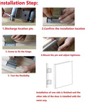 Installation guide for Two Pairs 3 Inch Double Action Spring Door Hinges Set For Stainless Steel Cafe Saloon Doors Self Closing Black