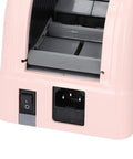 Electric Automatic Tape Dispenser And Ribbon Cutter Machine Featuring Smart Auto Sensor For 6 To 60 Mm Tape, showing power switch and outlet.