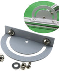 180 Degree Cross Joint Plate For 3030 Aluminum Extrusion Kit With Corner Bracket And Screws, parts laid out and assembled view.