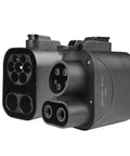 Heavy Duty CCS2 To CCS1 Fast Charger Adapter and EV Charging Converter with 250kW DC output, black multi-port design.