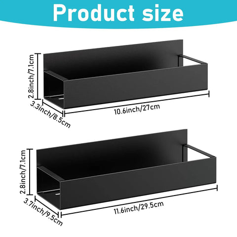 Diagram of 2 Pack Magnetic Spray Can Holders For Garage And Workshop Wall Mounted Spray Bottle Rack with product dimensions