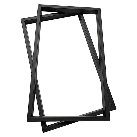 Heavy Duty Wrought Iron Shelf Brackets, 3 Pack Black, Ceiling and Wall Mount, 110 Lbs Holding Power, Rugged Pipe Style, 11.8X19.7 Inch.