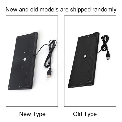 Heavy Duty Waterproof Usb Keyboard Built Like A Tank For Busy Warehouse Workstations And Labeling Stations showing new and old models side by side.