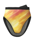 Awesome Yellow Orange Silicone Oven Mitts With Grip And Anti-Slip Design For Hot Pots And Pans To Keep Your Hands Safe While Cooking Delicious Meals