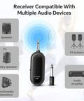 Wireless Mic Headset 2.4G System With USB C Charging, 100 Ft Range For Speakers And PA receiver compatibility illustration