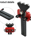 Precision Thin Ripping Guide Jig With Cool 3-Pulley System For Super Tight Cuts shows detailed aluminum body with measurement scale.