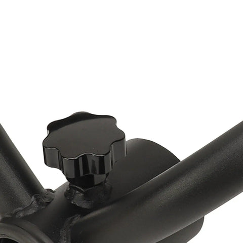 Close-up of Heavy Duty T Bar Row Barbell Handle knob for home gym, high strength iron attachment.