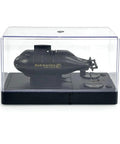 Dual Propeller Mini RC Submarine With Wireless Boat Remote Control USB Rechargeable Battery LED Indicators in display case
