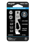 10 In 1 Keychain Multitool Stainless Steel For Everyday Carry With Pry Bar Bottle Opener Flathead Screwdriver Box Opener Cord Cutter Hex Bit Driver Wrenches And Ruler TSA Friendly EDC Gear For Key Organizer in packaging