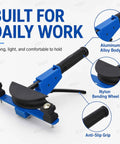 Heavy Duty Ratcheting Tubing Bender Kit For Copper Aluminum Piping Engineered With A No Sweat Operation And Dead Straight 90 Degree Angles Plus A Totally Kink Free Build Quality, featuring aluminum alloy body and nylon bending wheel.