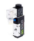 1/4 Inch NPT Pneumatic Electric Solenoid Valve 3 Way 2 Position DC 24V For Air Control Systems