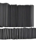 Dope Heat Shrink Tubing Kit 127 Pcs With 2 To 1 Shrink Ratio 7 Sizes Black Electrical Wire Cable Insulation Set Displayed