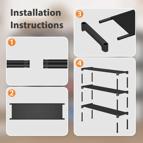 Solid Two Tier Shoe Rack For Entryway And Garage, Roomy Stackable Footwear Organizer With Rust Proof Steel Frame, Quick Setup Space Saving Closet Shoe Shelves That Really Pack A Punch