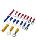 Top Shelf 300pc Electrical Wire Crimp Terminals Kit With Insulated Spade Butt Connectors And Assorted Terminales Perfect For Any Wiring Project You Need To Get Done Quick And Smack On Time Today. Assorted insulated ring, spade, butt terminals on white background