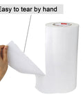 12 Inch Wide Duct Tape Beefy Heavy Duty 9 Mil Industrial Grade Waterproof Tape 90 Feet Long Flexible No Residue White Tape