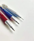 Slick Retractable Awl And Air Release Needle No Fuss Carbon Steel Scribe For Vinyl Weeding Cricut Crafting with three colored handles.