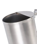 Heavy Duty Pneumatic Stucco Cement Sprayer Hopper With Stainless Steel Body, close-up of the aluminum sealed drum for easy filling.