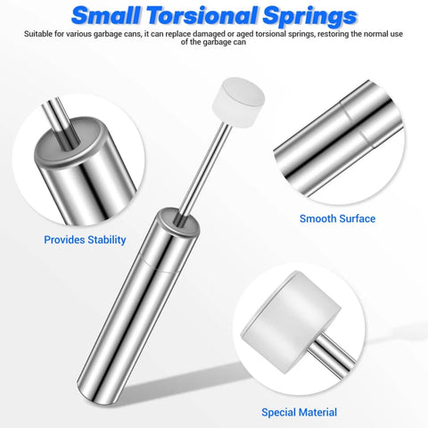 6 Pack Soft Close Trash Can Dampers Piston Replacement For No Slam Silent Operation Hydraulic Lid Damper metal components