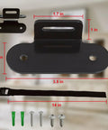 Heavy Duty Anti Tip Furniture Straps With Adjustable Wall Mount Kit for Dresser, black mounting hardware and nylon strap.