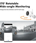 Badass Outdoor Camera Setup With 1080P Clarity And Killer Night Vision For Serious Home Security And Surveillance Goals shows 270° rotatable monitoring feature.