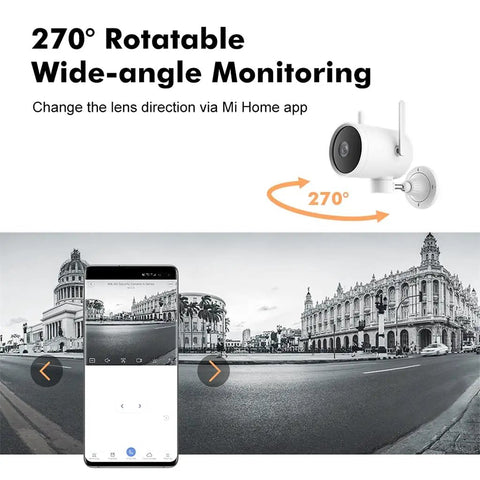 Badass Outdoor Camera Setup With 1080P Clarity And Killer Night Vision For Serious Home Security And Surveillance Goals shows 270° rotatable monitoring feature.