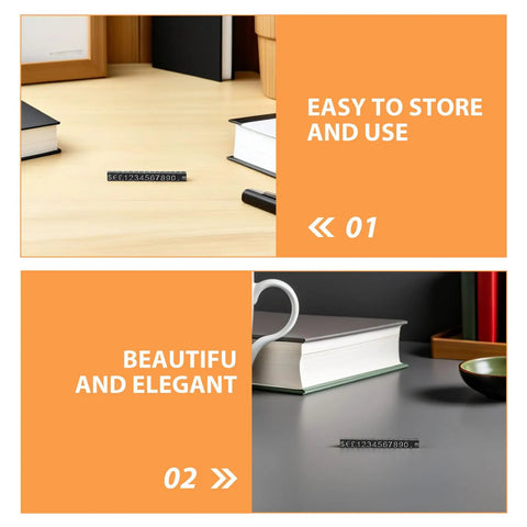 12 Set Jewelry Price Display Cubes With Black Numeric Blocks And Flexible Price Sign Labels for retail display on desk