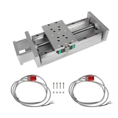 Heavy Duty CNC Linear Guide Motion Actuator Table With 150mm Width 200mm Rail Beefed Up Load Bearing Capacity Includes Limit Switch Travel 500mm