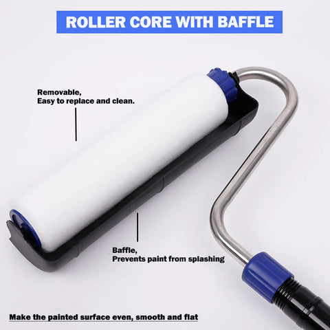 Inner Feed Airless Paint Sprayer Gun Attachment Kit showing roller core with baffle for Titan Graco Sprayers