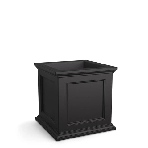 No-Fuss Self-Watering 20-Inch Square Planter for Outdoors, Weather-Resistant Flower Box With UV Fade-Resistant Polyethylene