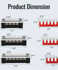15A Screw Terminal Block Kit With Dual Row Covered Design For Four, Five Or Six Position Blocks 400V Pre Insulated Barrier Strips Image
