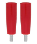 Durable 2-Piece M10x80 Revolving Crank Handle For Lathe And Milling Machines With Smooth Red Bakelite Grip And Iron Build for heavy duty use.